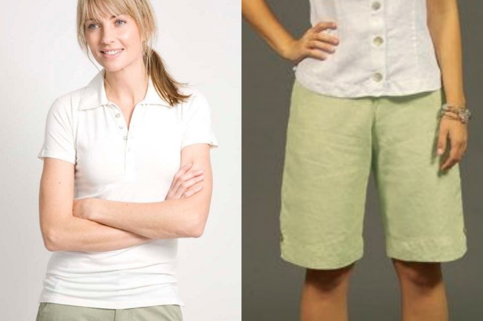 Bamboo polo and linen bermuda shorts make the perfect summer outfit